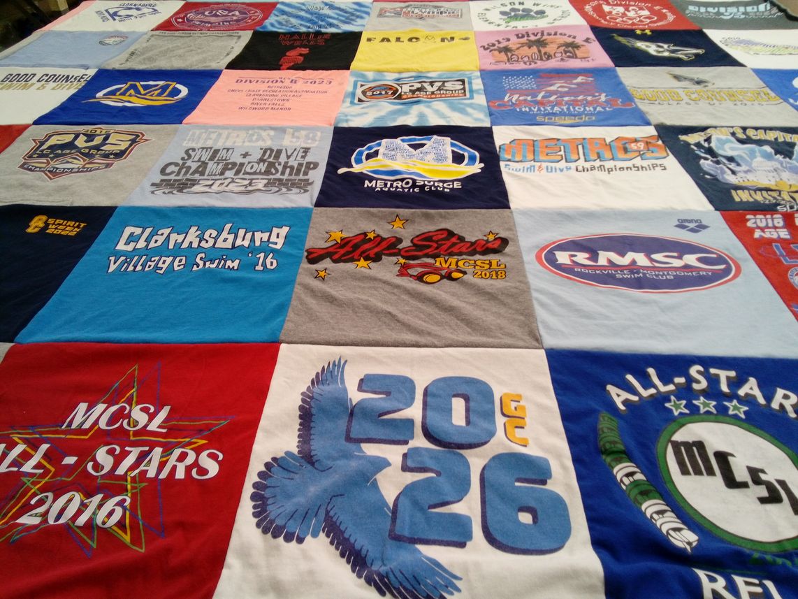 T-shirt quilt featuring mcs all stars by Amy from MD