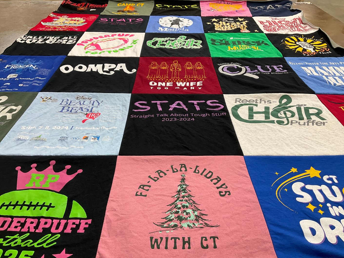 T-shirt quilt from reeths-puffer high school by Stephanie from MI