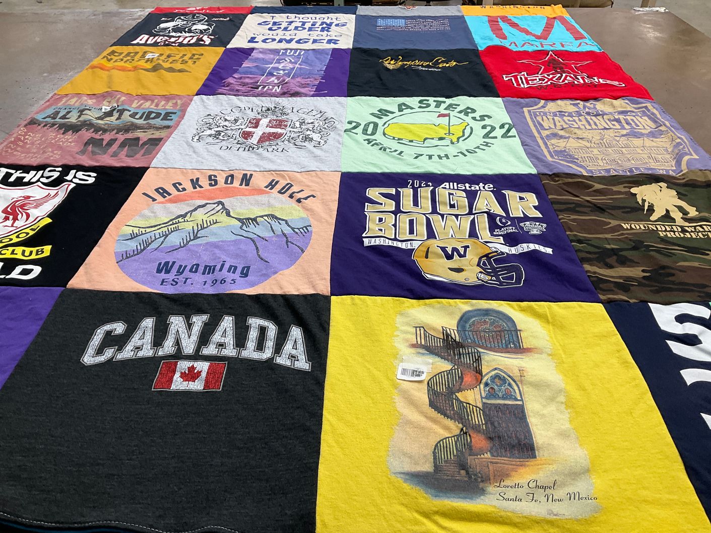 T-shirt quilt featuring university of washington huskies by Mark from TX
