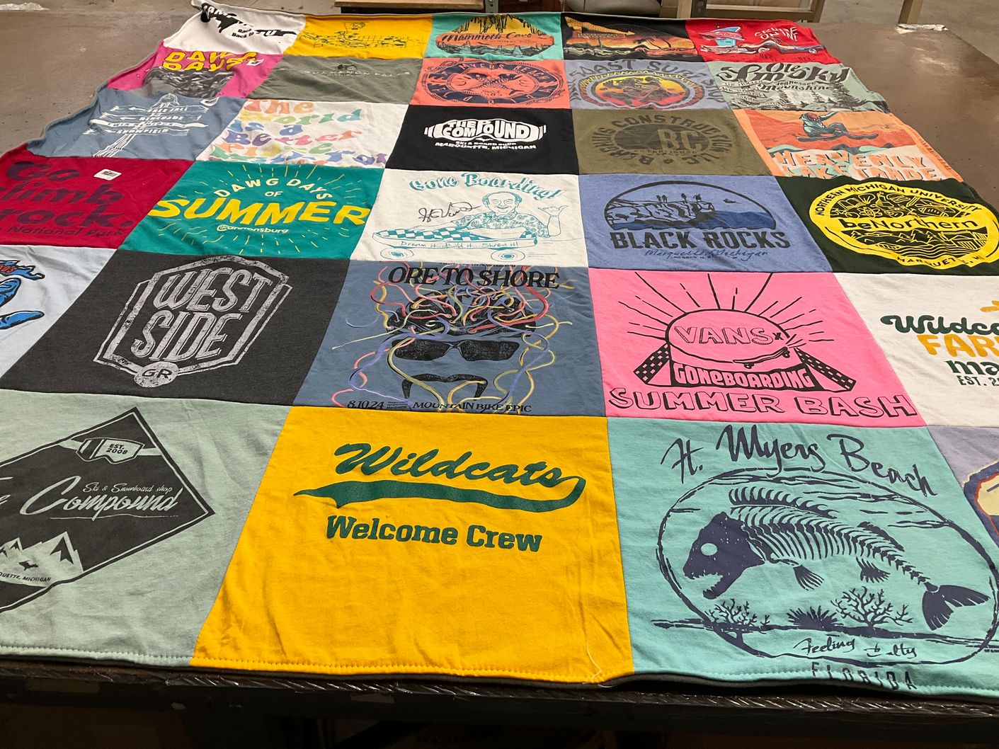 T-shirt quilt from wildcat welcome crew by Meagan from MI