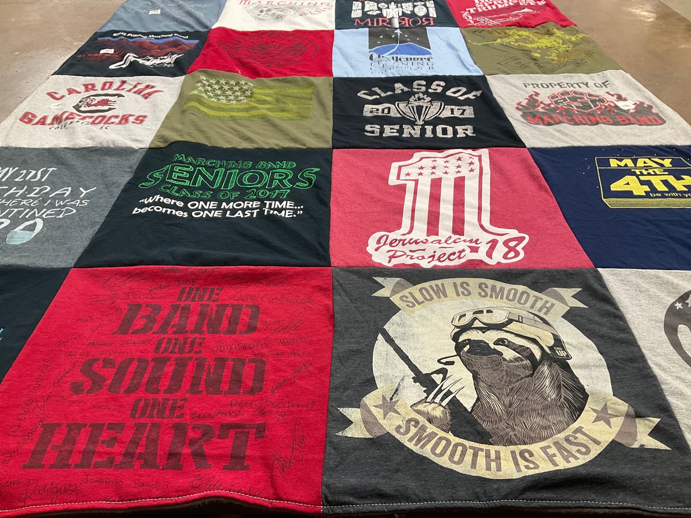 T-shirt quilt from university of south carolina by April from SC