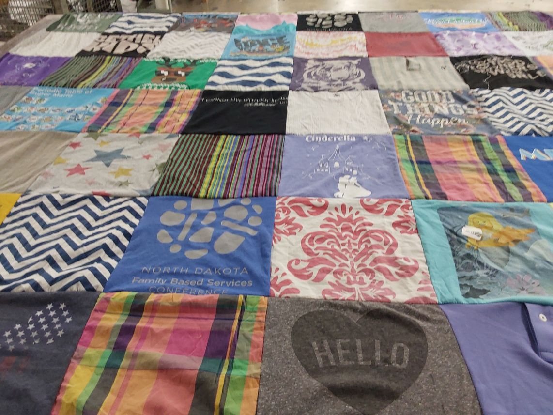 T-shirt quilt by Kathryn from ND