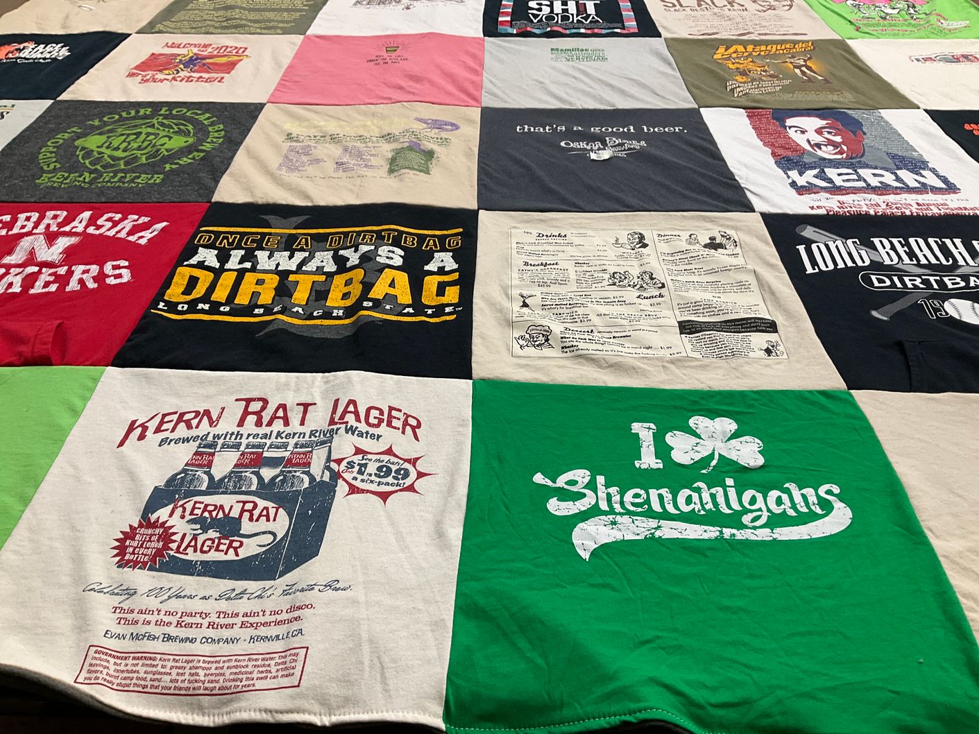 T-shirt quilt by Taylor from CA