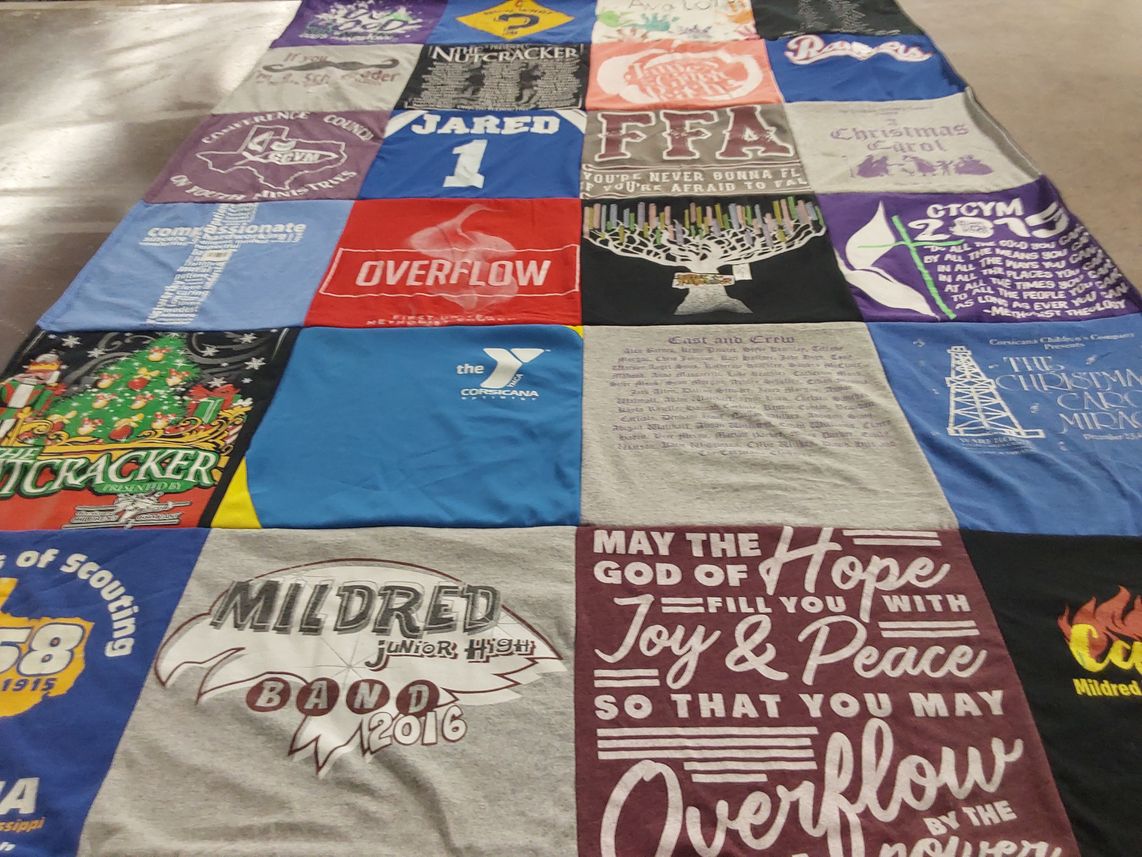 T-shirt quilt featuring n/a by Tiffany from TX