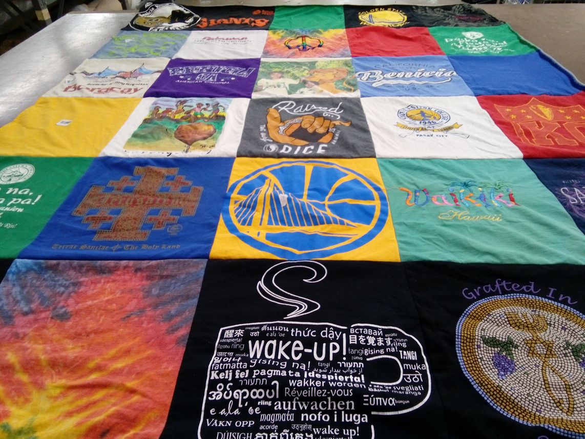 T-shirt quilt featuring golden state warriors by Naicyl from NV
