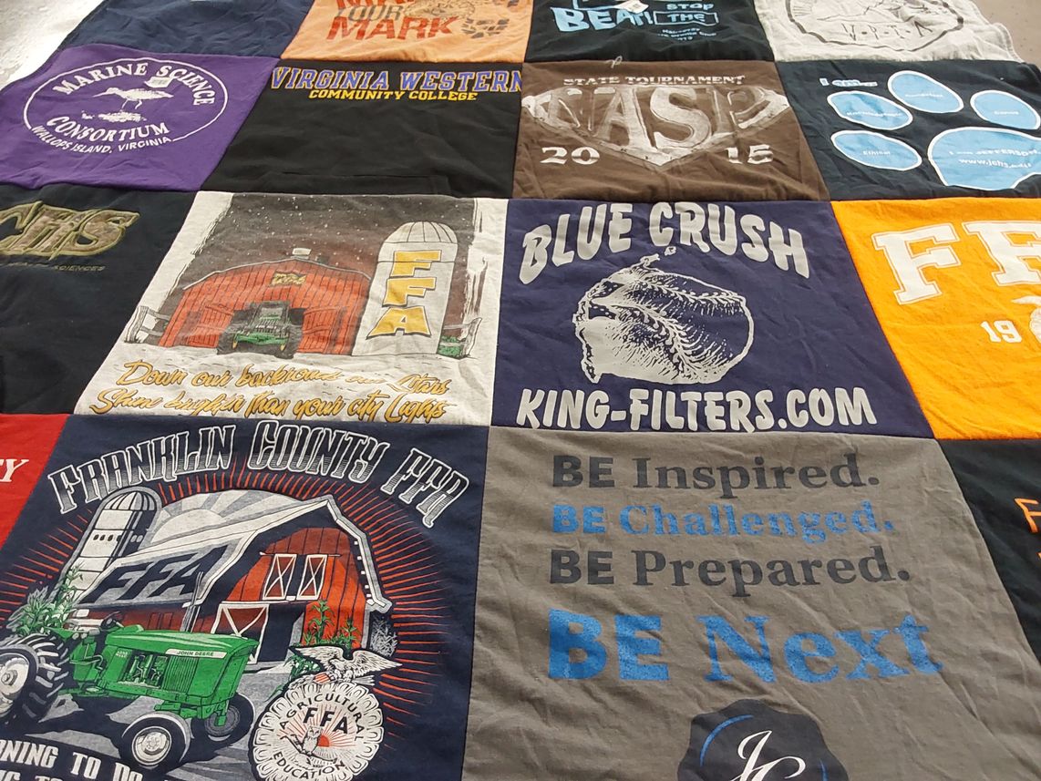 T-shirt quilt featuring franklin county ffa by Sarah from VA