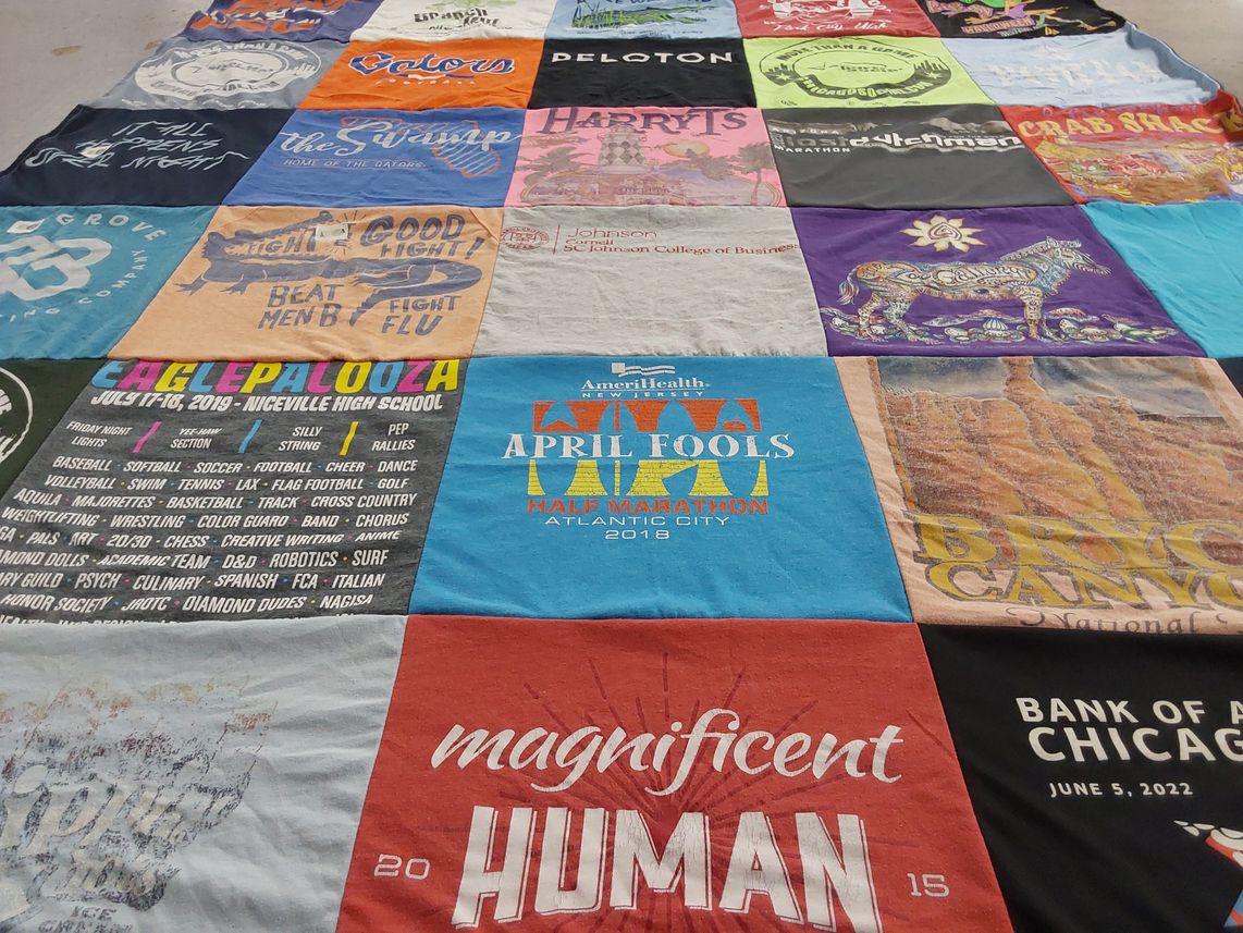 T-shirt quilt from niceville high school by Andrea from IL