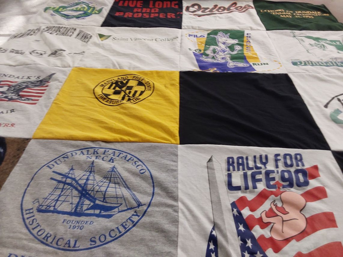 T-shirt quilt featuring baltimore orioles by John from VA