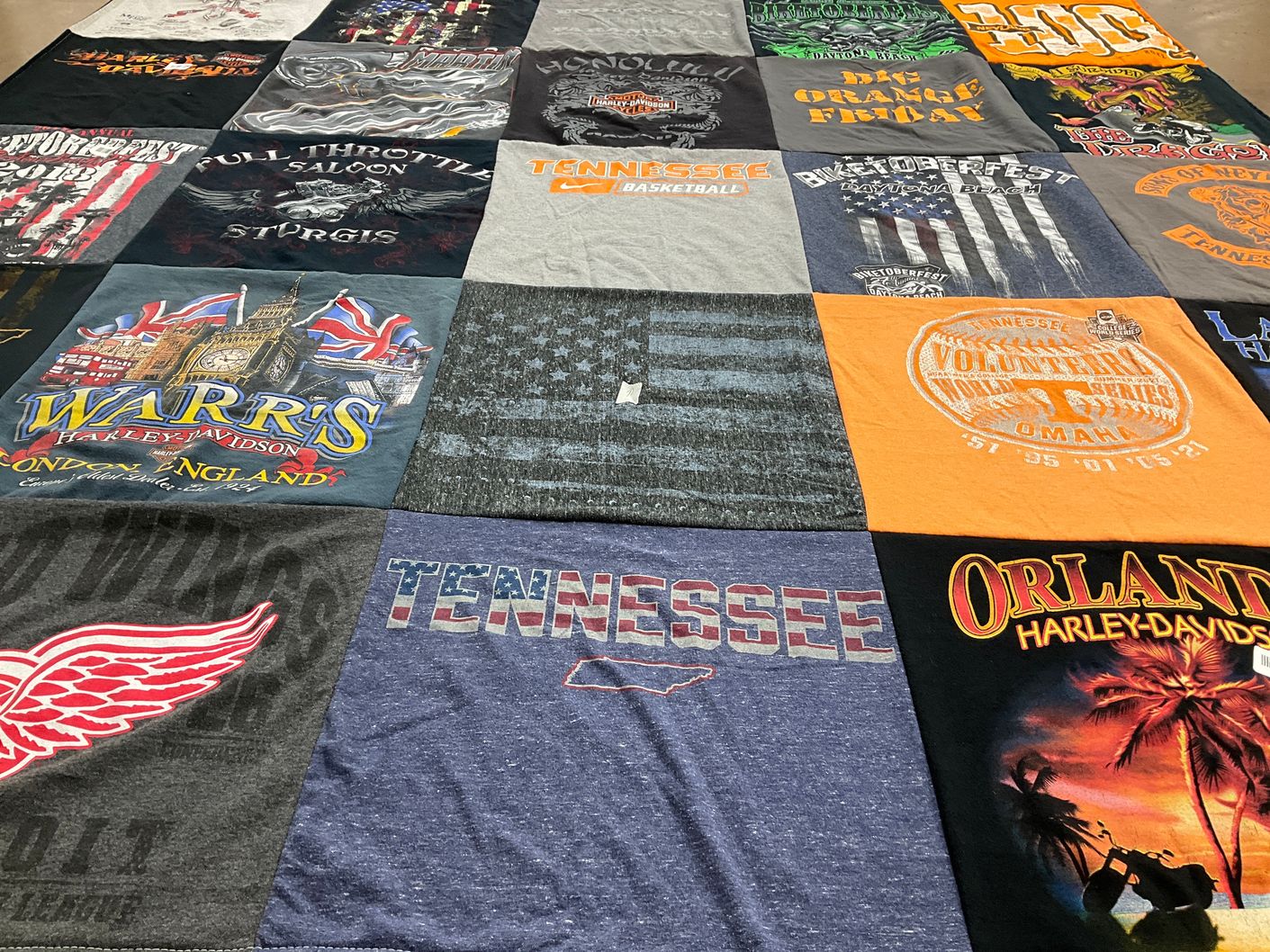T-shirt quilt from university of tennessee by Michelle from TN