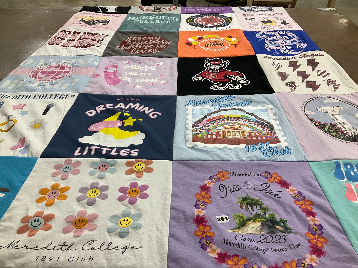 T-shirt quilt from meredith college by Lauren from NC