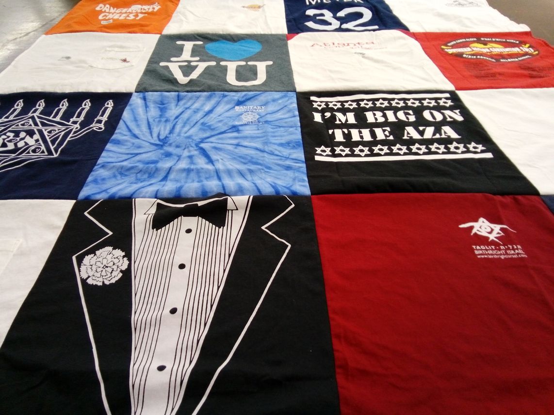 T-shirt quilt from valencia university by Adam from GA
