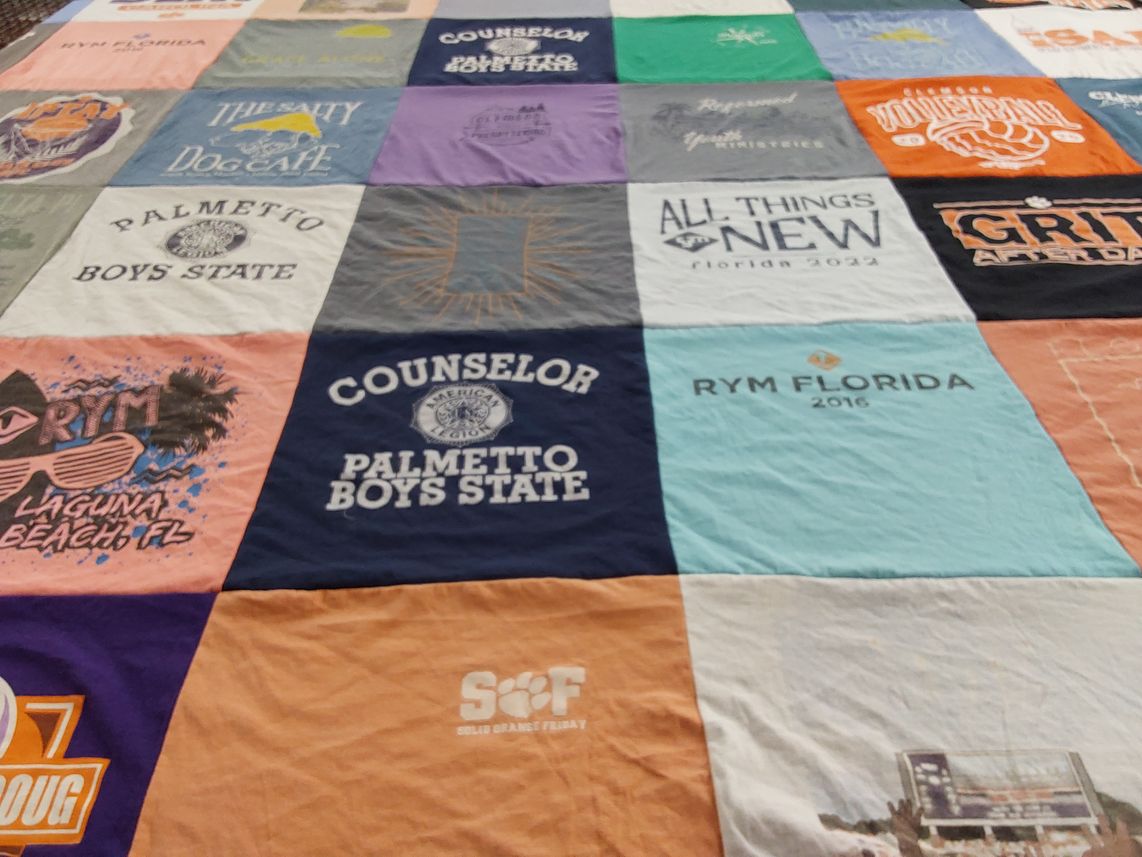 T-shirt quilt from palmetto boys state by Patrise from SC