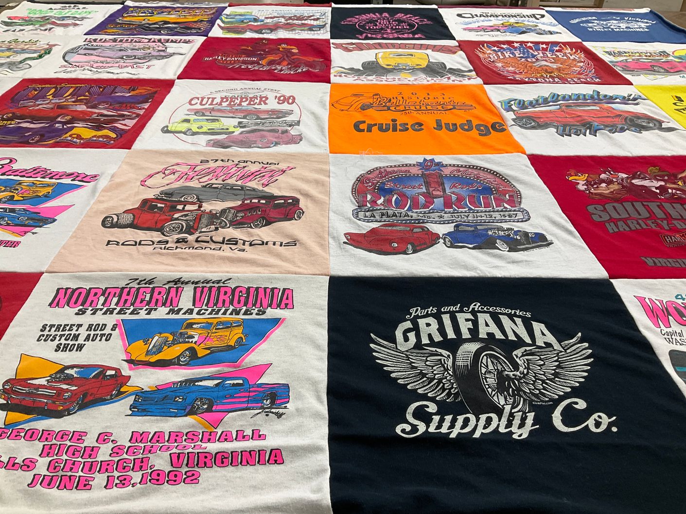 T-shirt quilt from george c. marshall high school by Roberta from VA