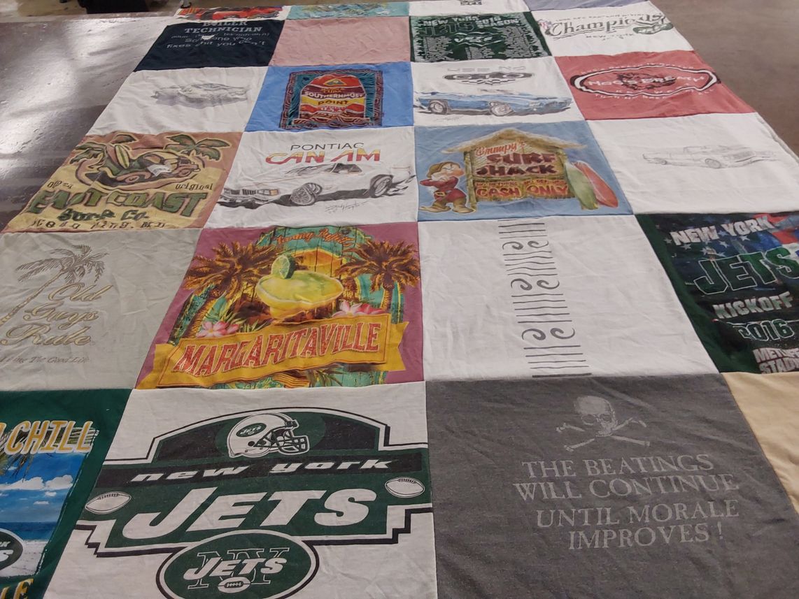 T-shirt quilt featuring new york jets by Deborah from FL