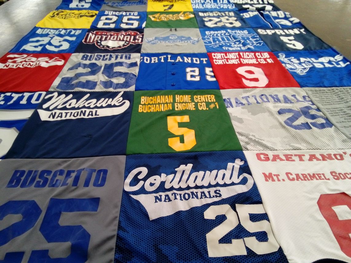 T-shirt quilt by Kelley from NY