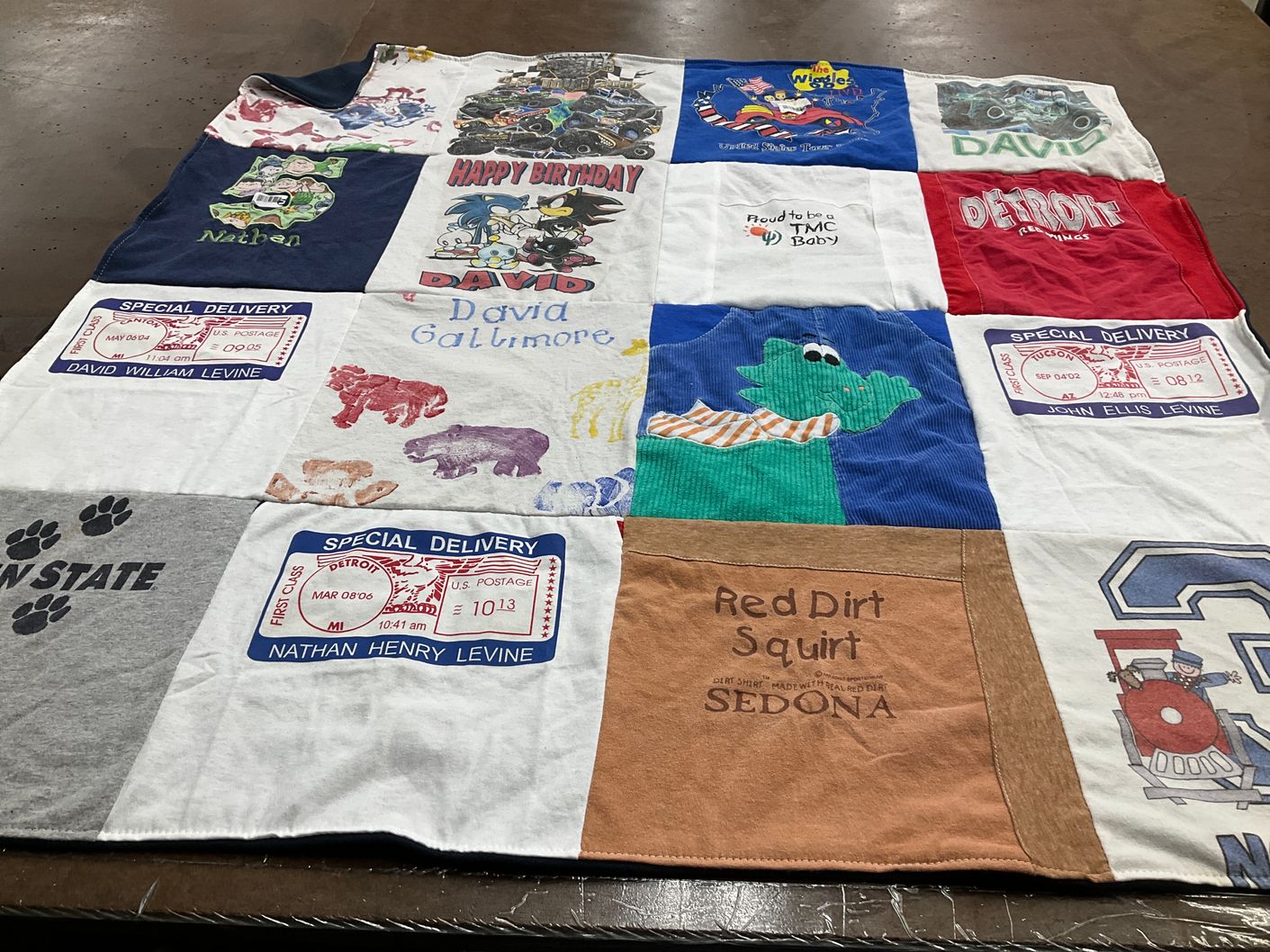T-shirt quilt from penn state university by Marybeth from MI