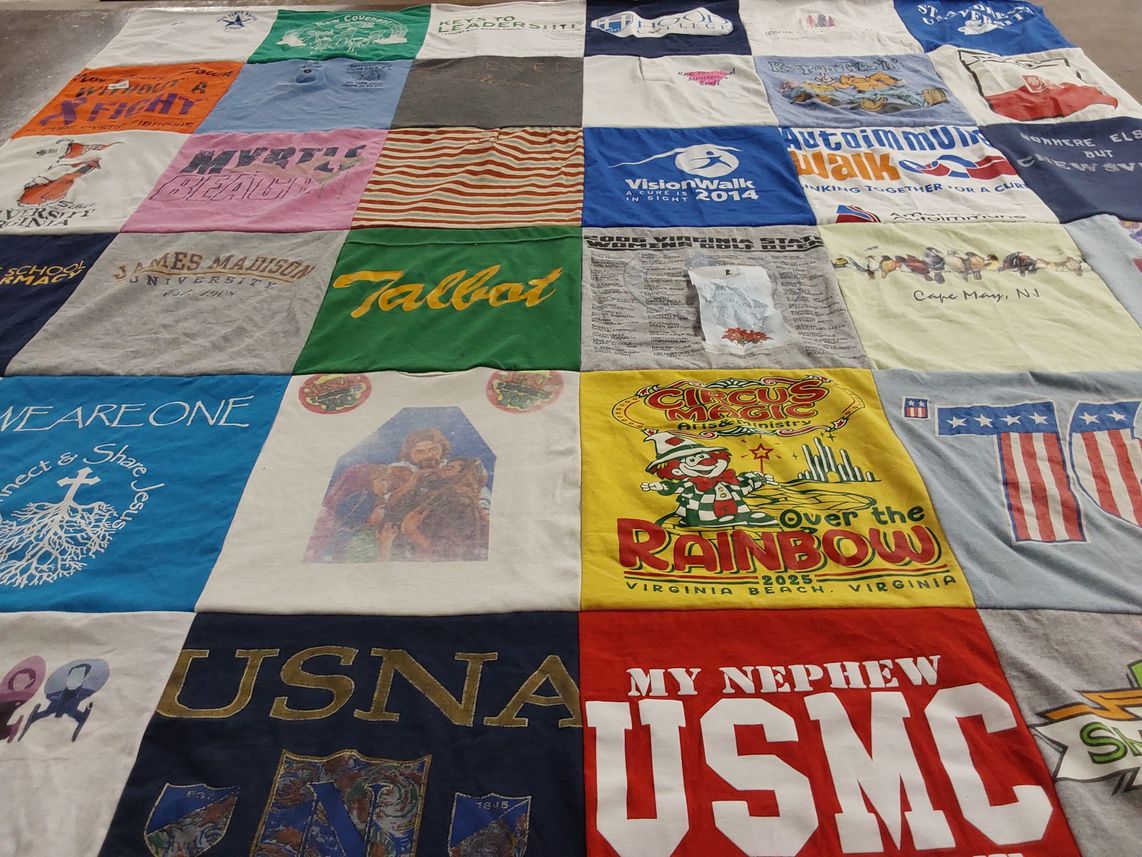 T-shirt quilt from james madison university by Timothy from VA