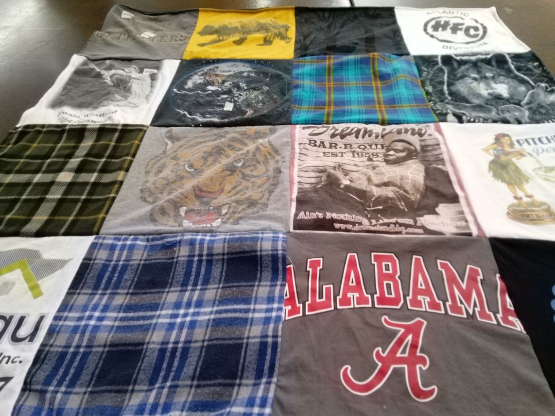 T-shirt quilt featuring university of alabama by Jennifer from NC
