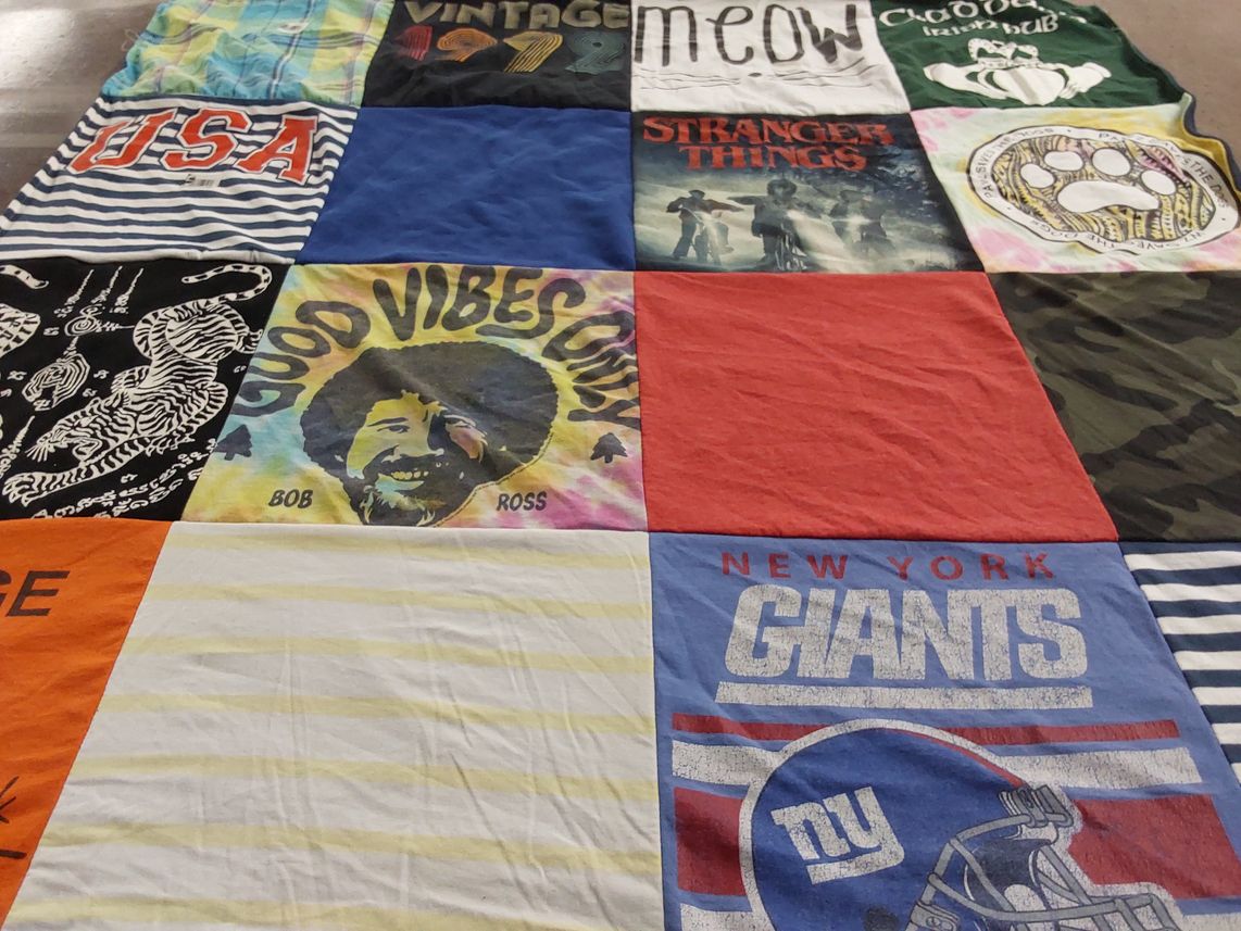 T-shirt quilt featuring new york giants by Katie from NJ
