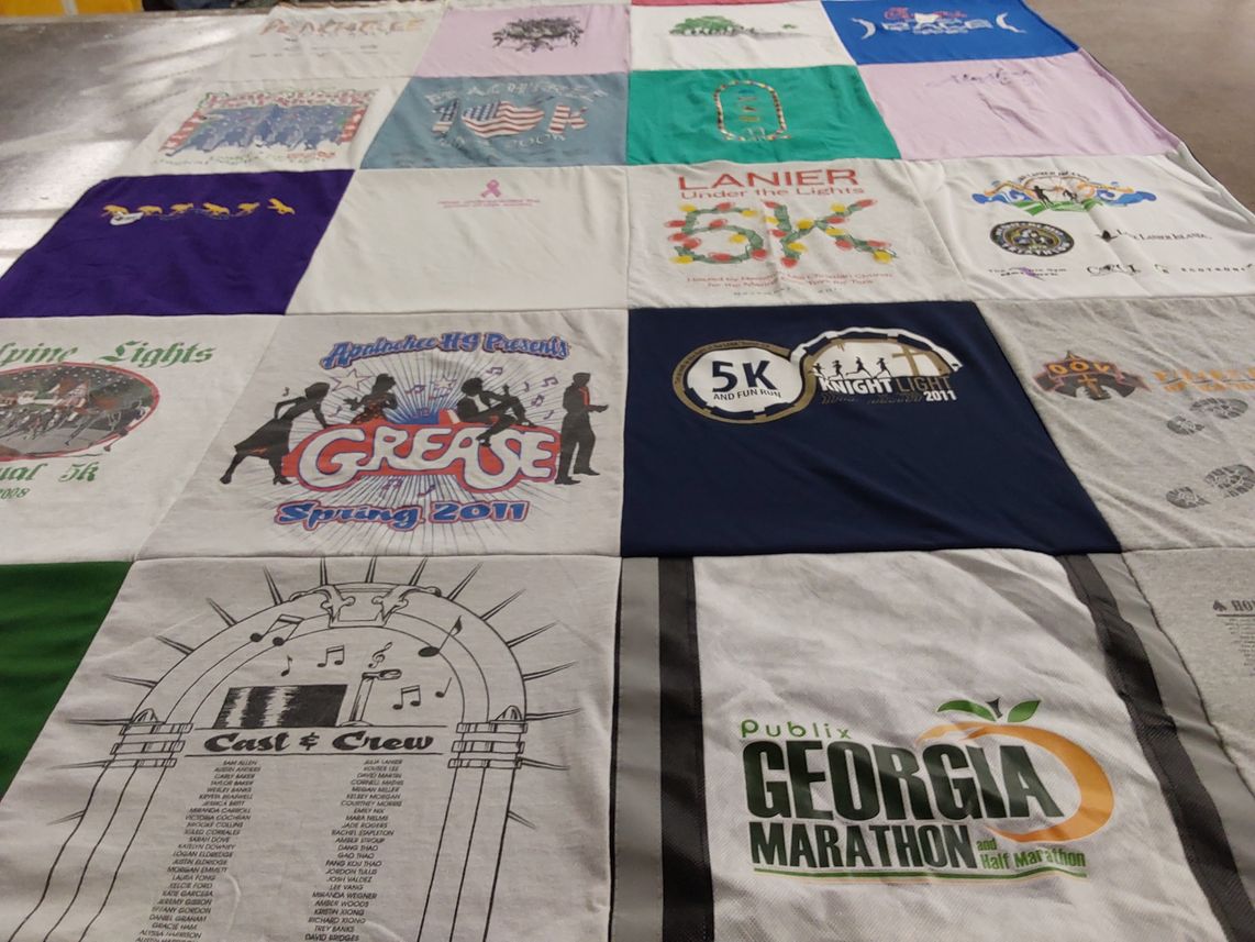 T-shirt quilt from appalachee high school by Connie from NC