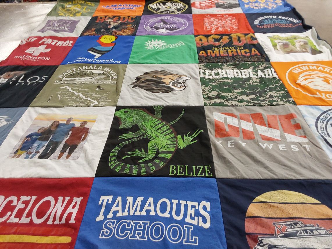 T-shirt quilt from tamaques school by Jacqui from NJ