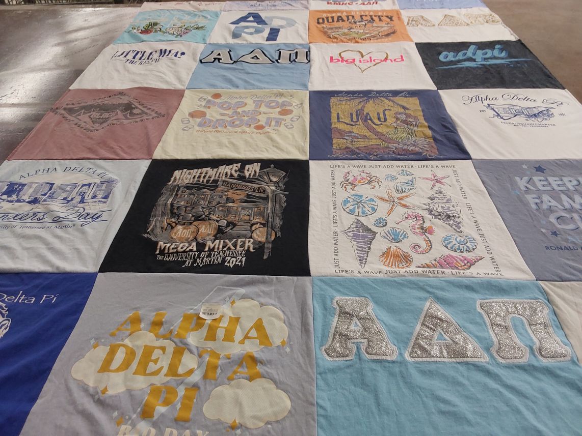T-shirt quilt from university of tennessee by Haley from IL