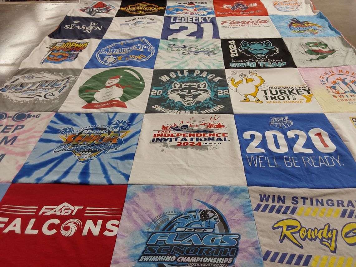 T-shirt quilt from west port high school by Cara from FL