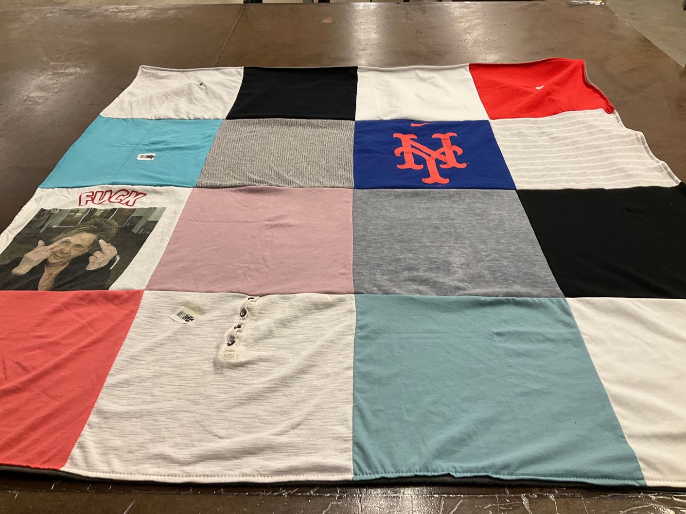 T-shirt quilt featuring new york mets by Anthony from NJ