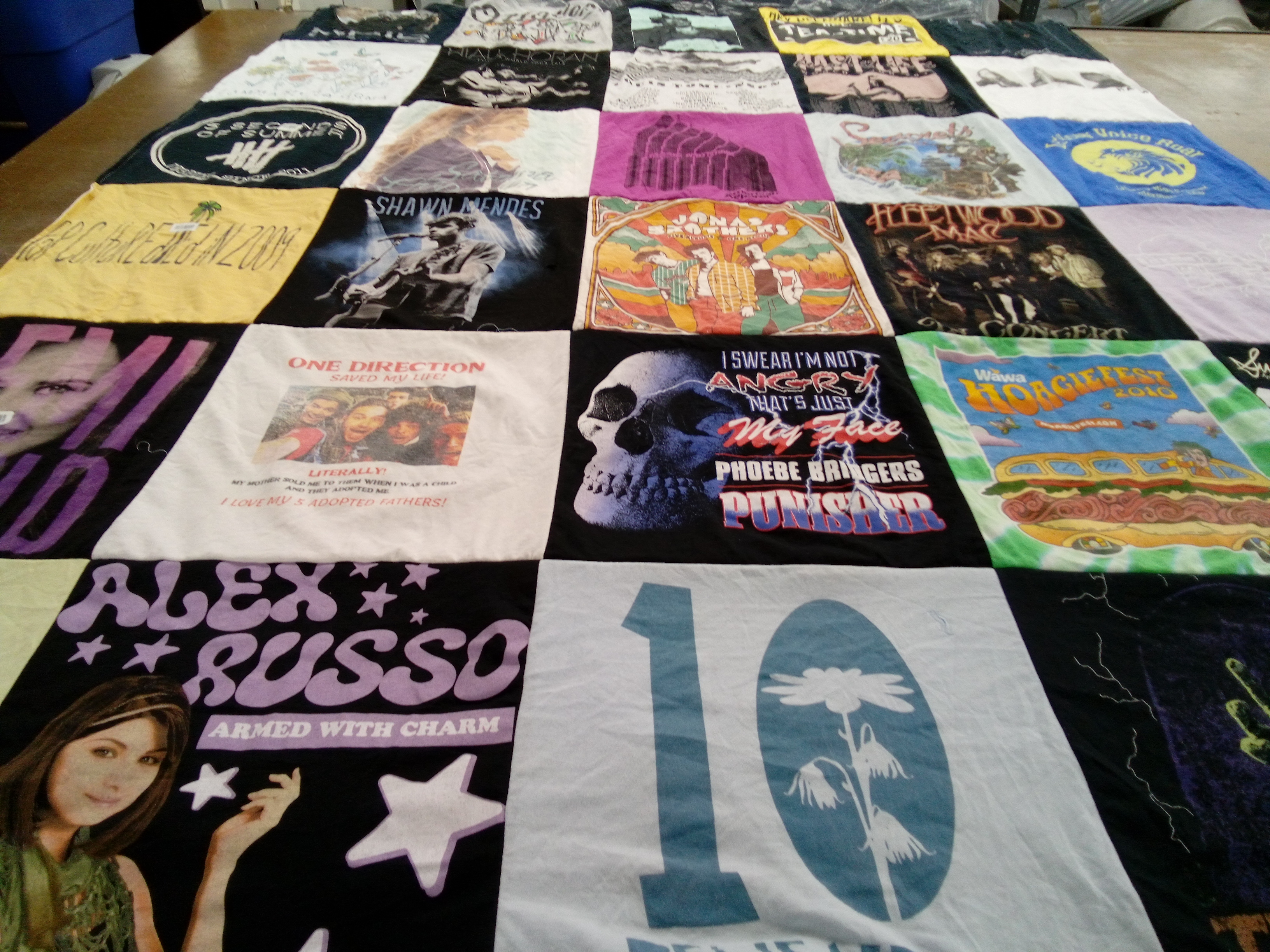 T-shirt quilt from university of delaware by Meg from MD