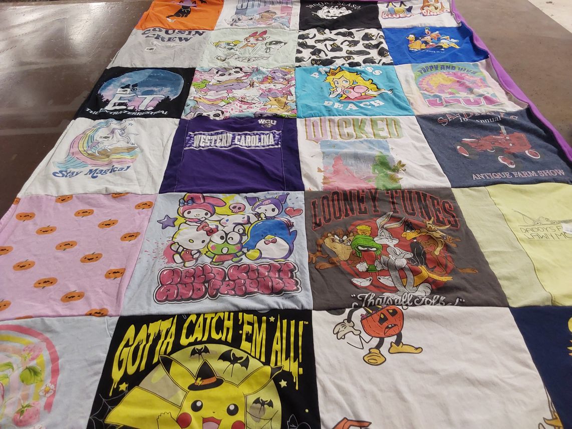T-shirt quilt from western carolina university by Heather from NC