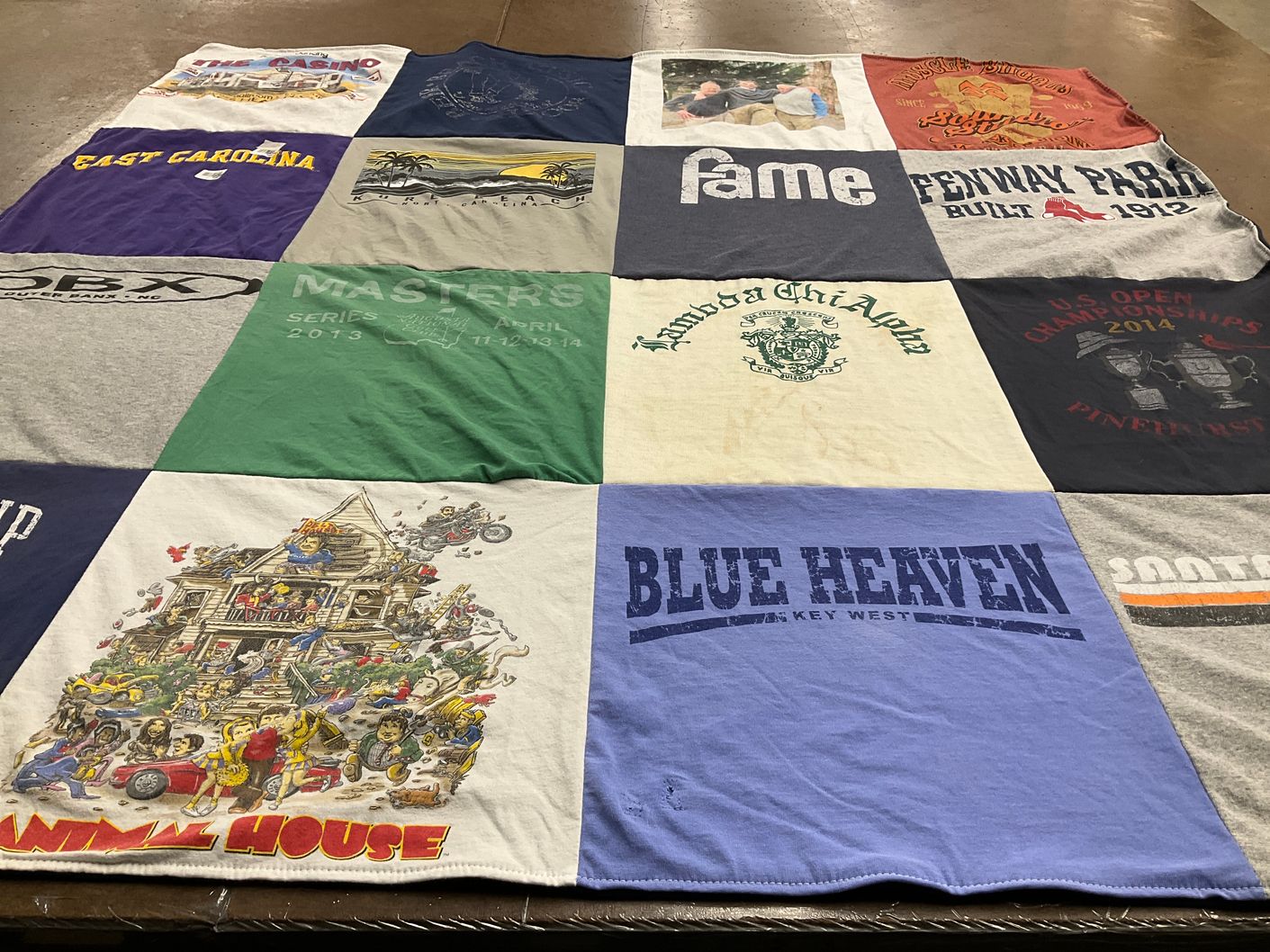 T-shirt quilt from east carolina university by Linda from NC