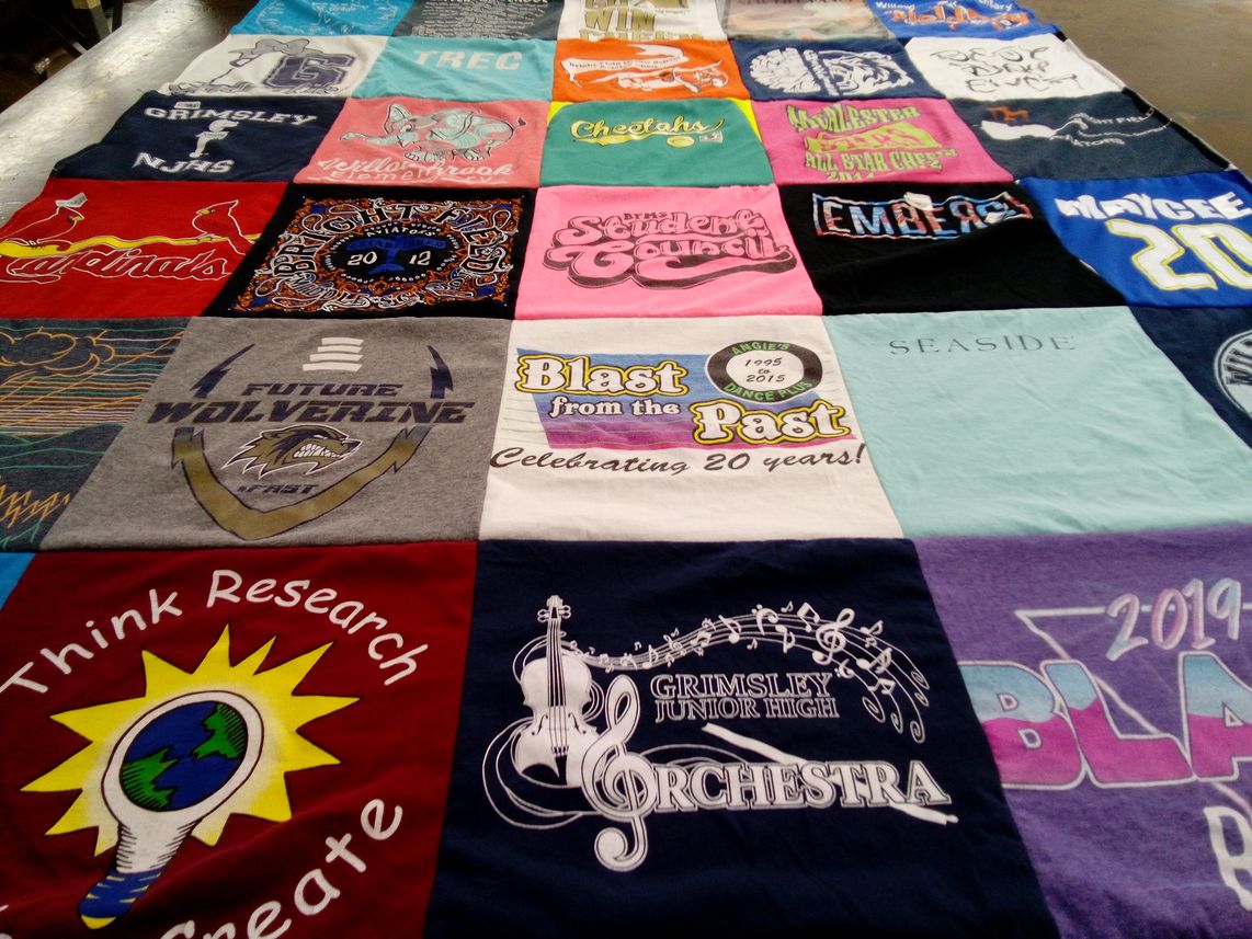 T-shirt quilt from grimsley junior high by Ashlee from AR