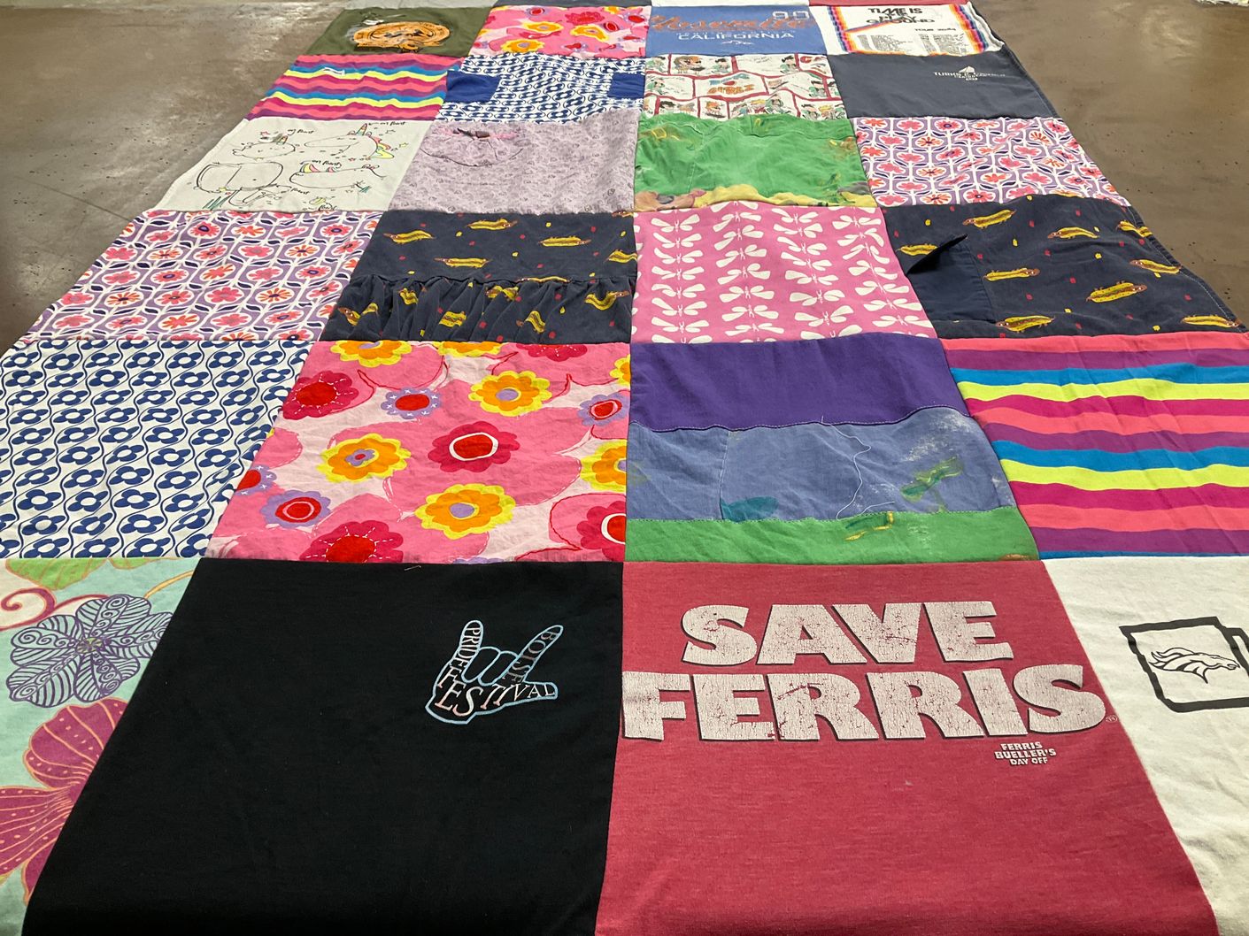 T-shirt quilt by Fran from ID