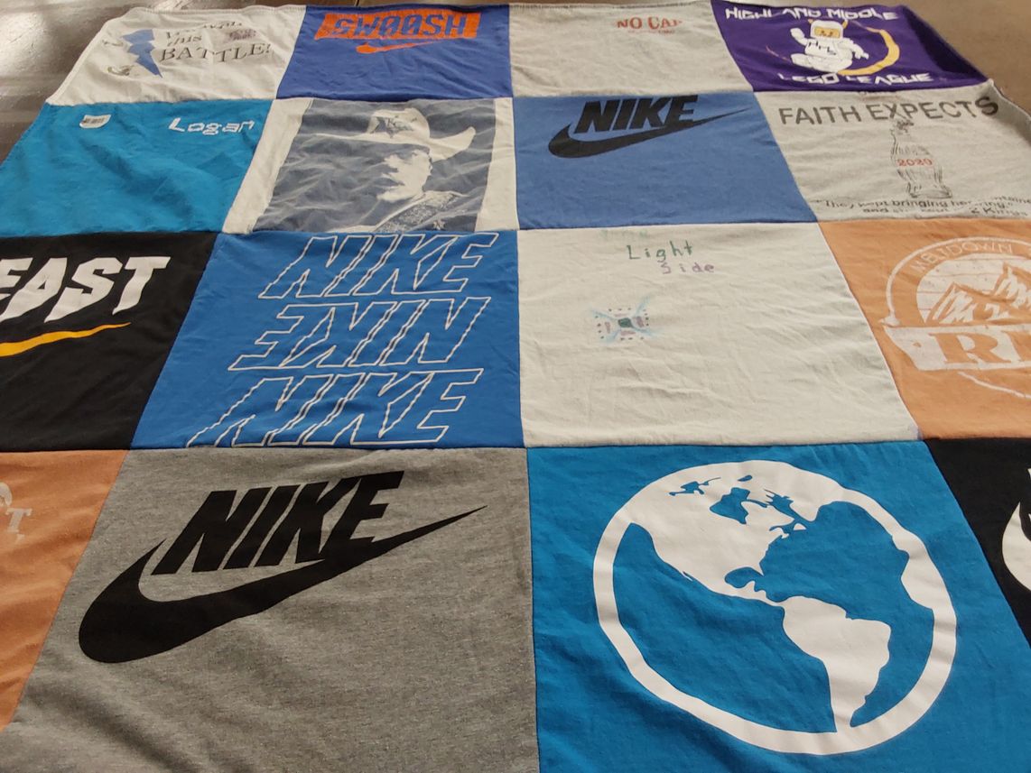 T-shirt quilt by Terri from KS