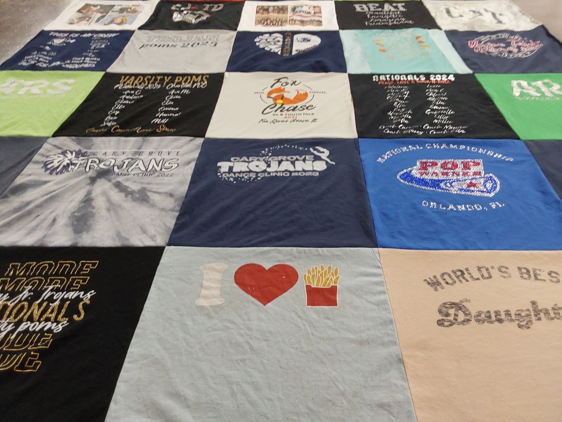 T-shirt quilt featuring gary provel trojans by MONICA from IL