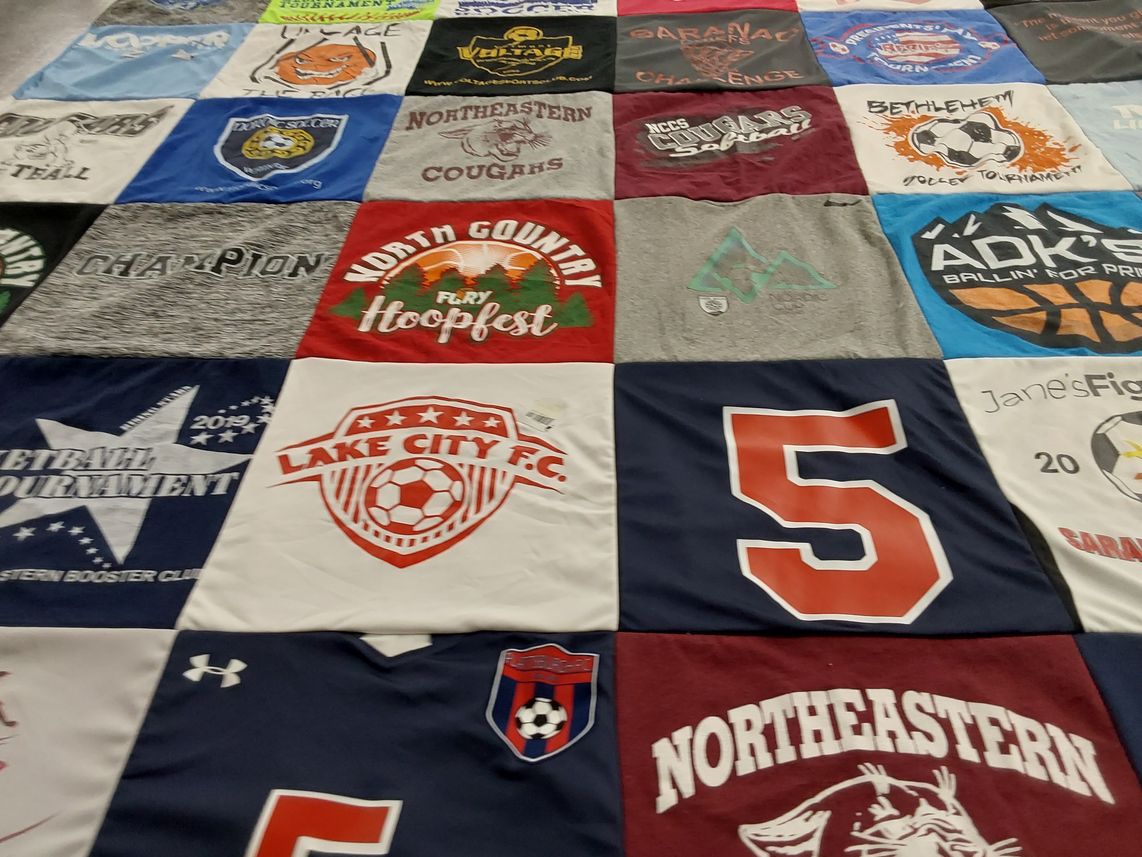T-shirt quilt featuring lake city f.c. by Jennifer from NY