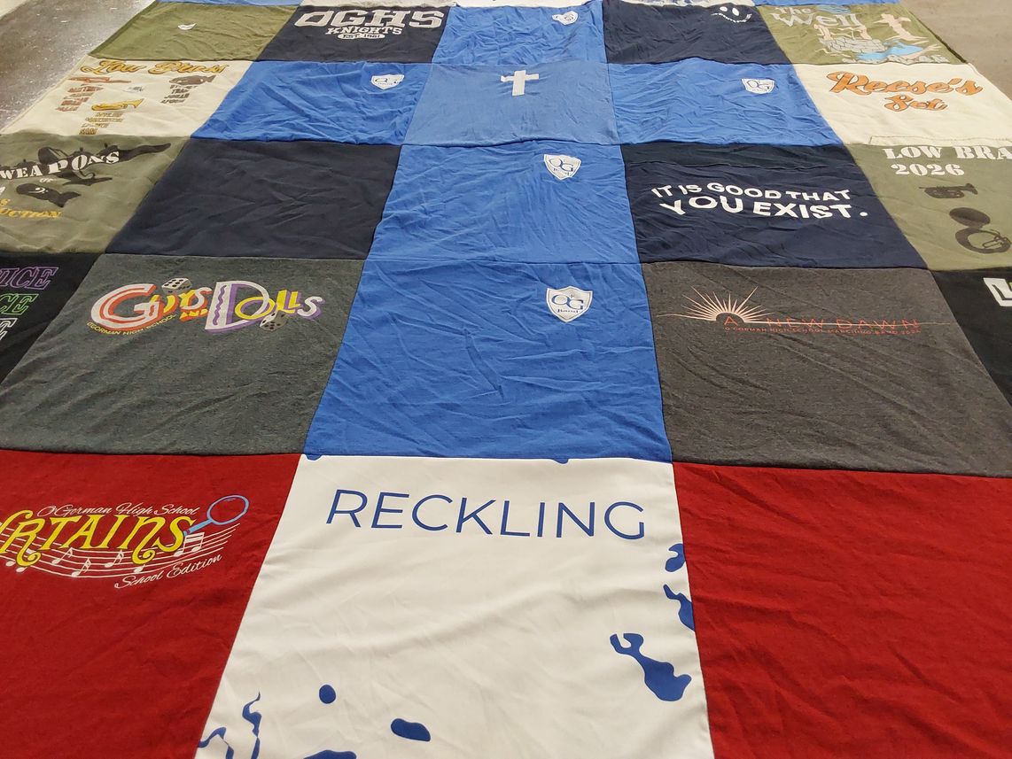 T-shirt quilt from owen g. jones high school by Linda from SD