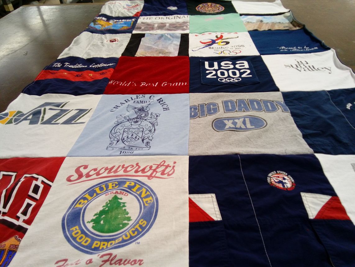 T-shirt quilt featuring utah jazz by Karin from UT