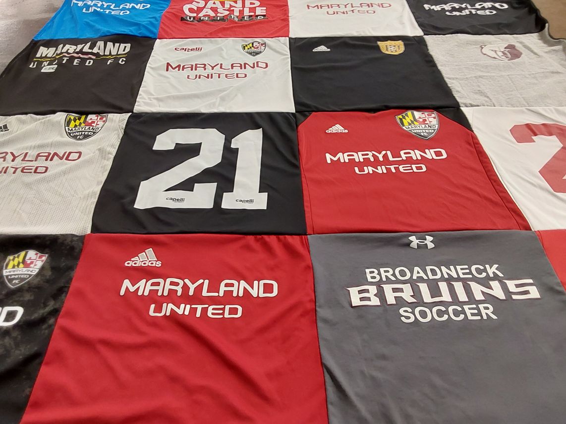 T-shirt quilt featuring maryland united by Jennifer from MD
