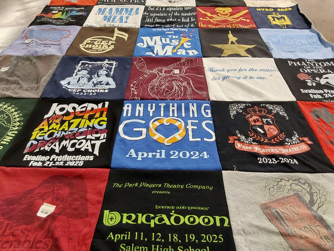 T-shirt quilt from salem high school by Melissa from MI