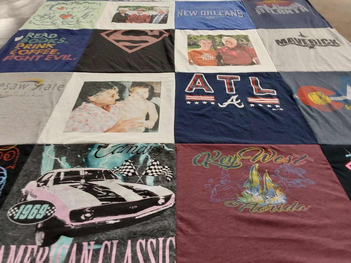 T-shirt quilt featuring atlanta braves by Gregory from GA