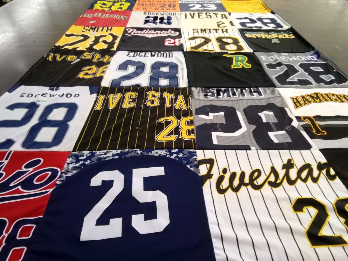 T-shirt quilt from edgewood high school by Lori from OH