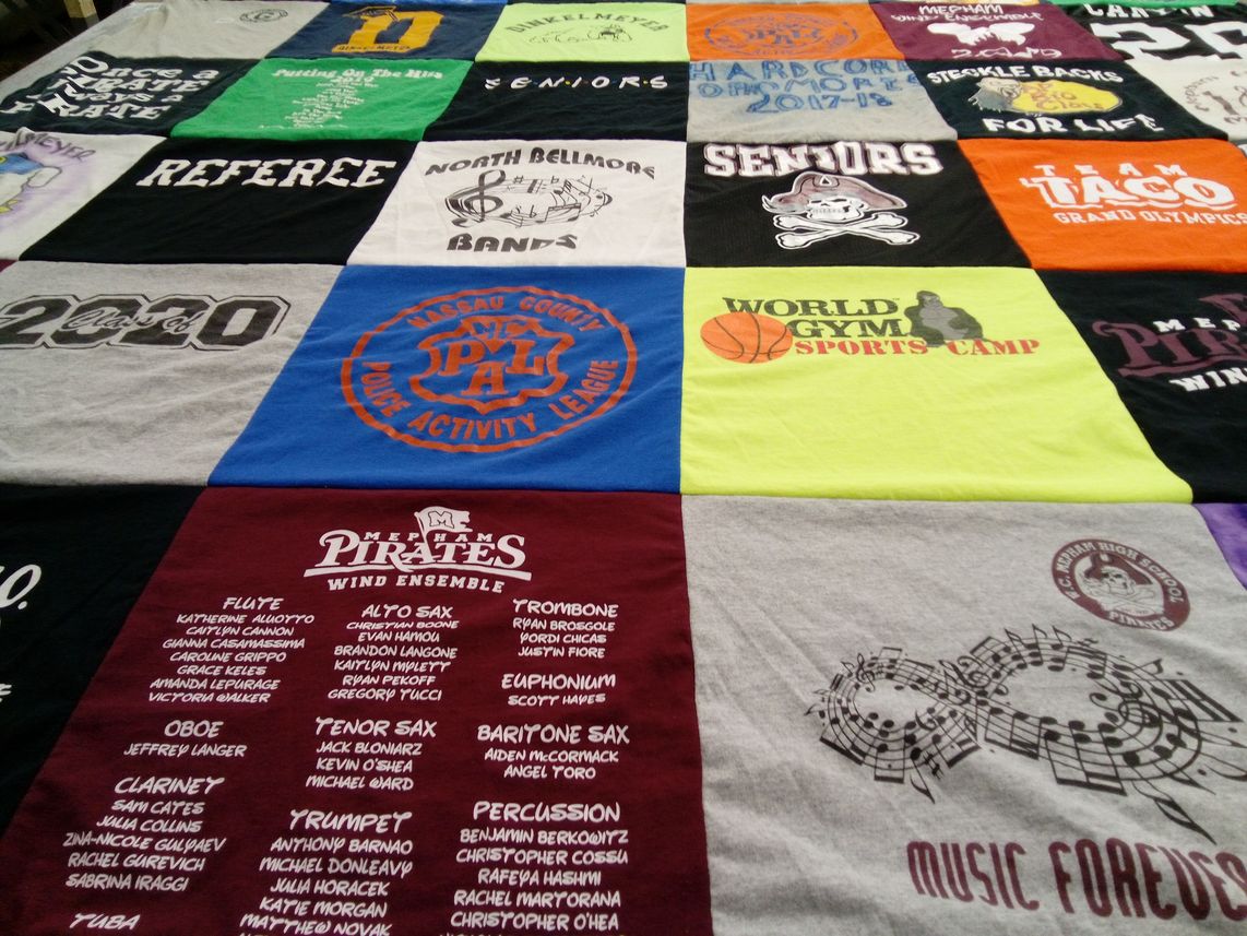 T-shirt quilt featuring mepham pirates by Caitlyn from NY