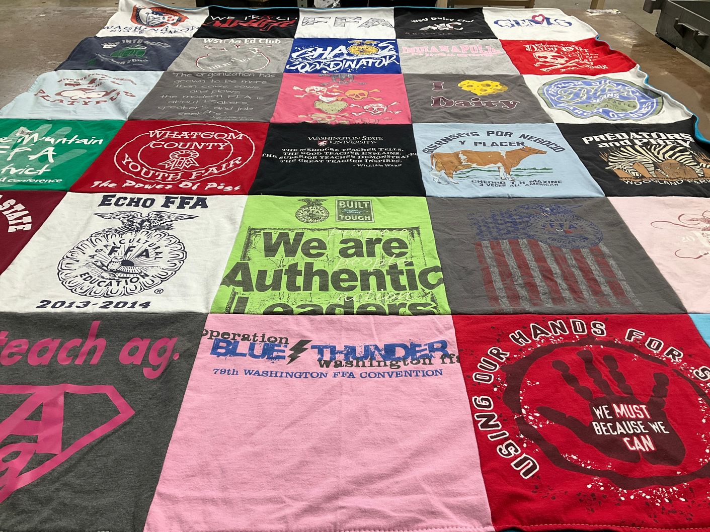 T-shirt quilt from washington state university by Brooke from WA
