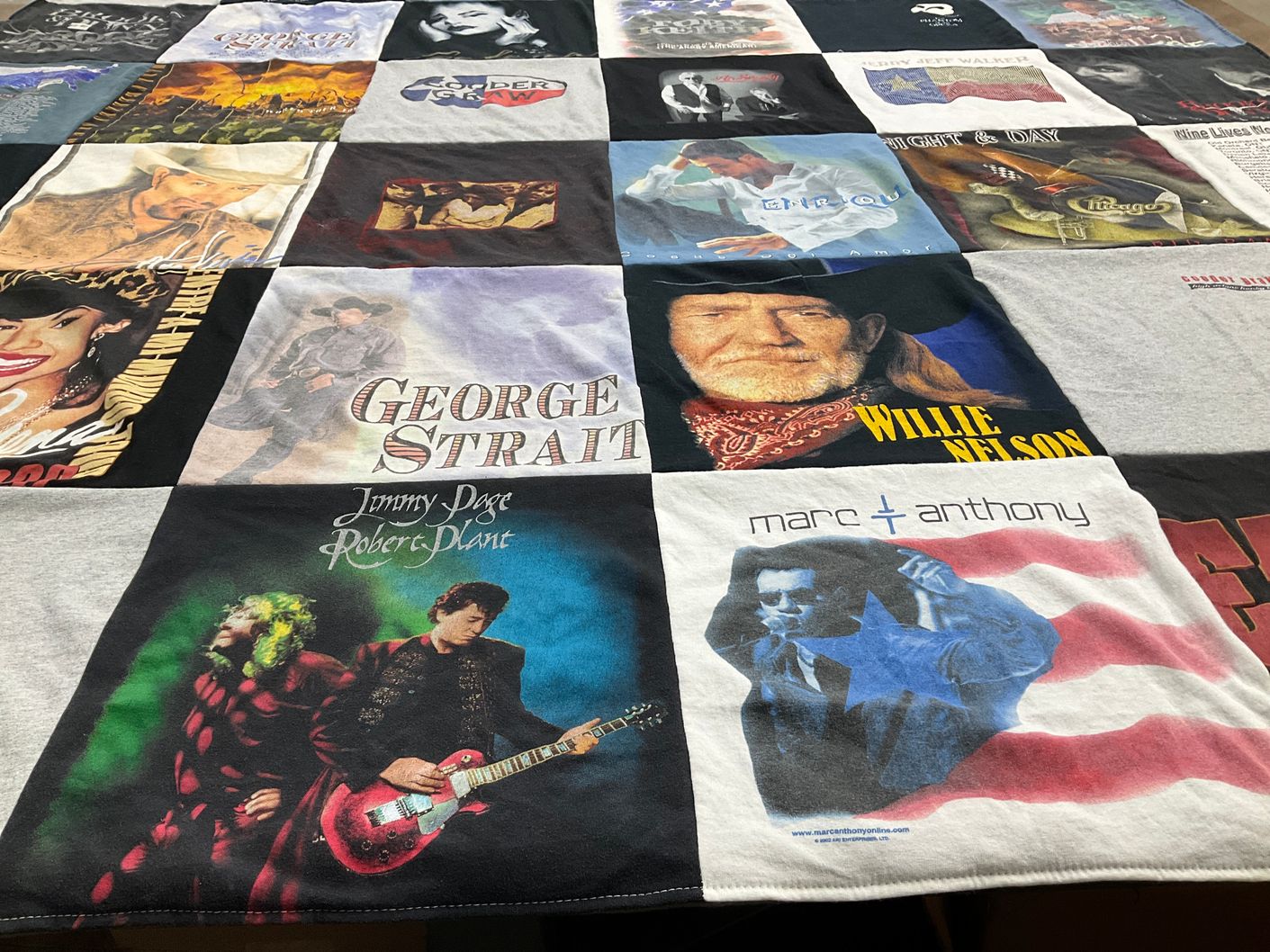 T-shirt quilt with music, country themes by Michelle from TX