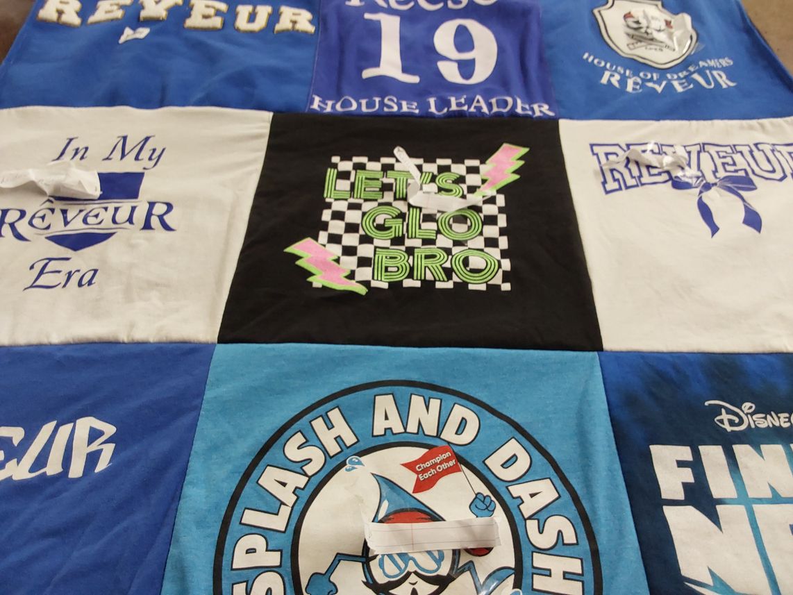 T-shirt quilt with recreation, entertainment themes by Whittney from SC
