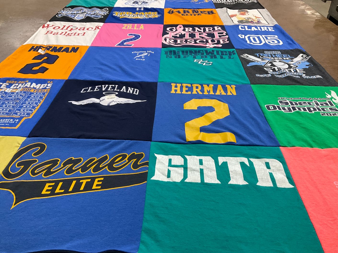T-shirt quilt featuring garner elite by Randy from NC