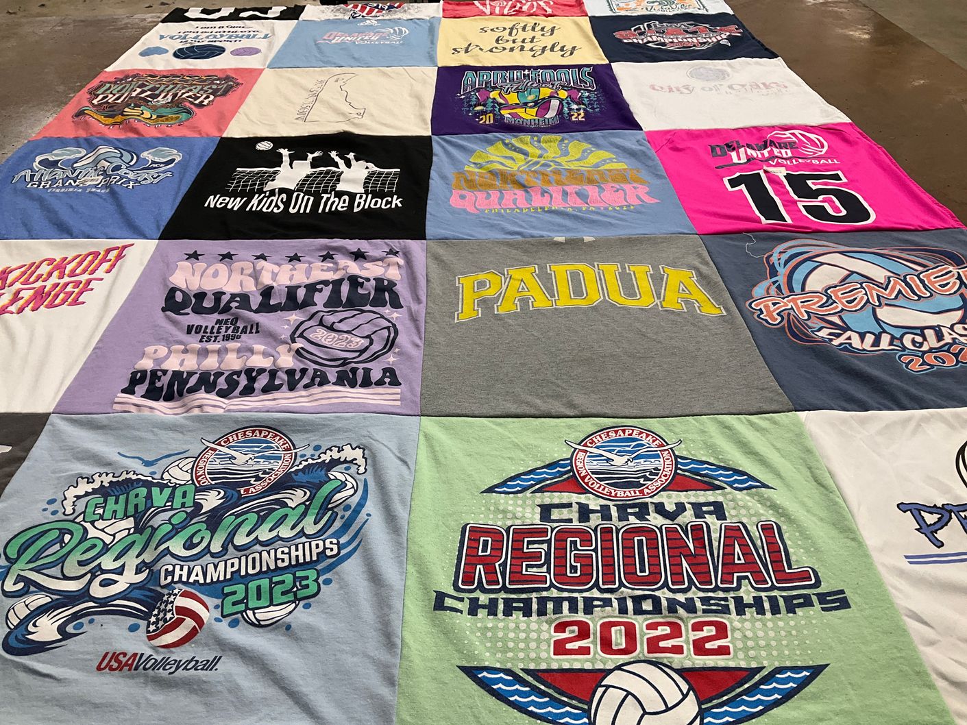 T-shirt quilt from padua academy by Nicole from DE