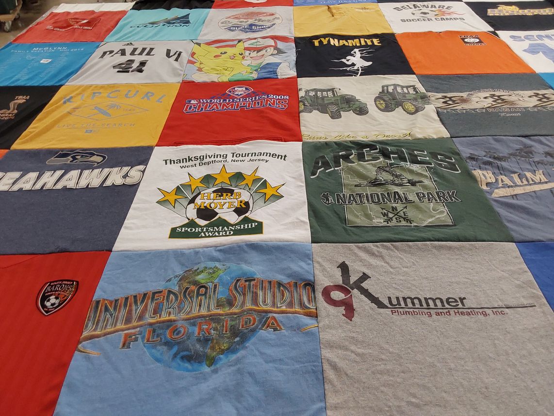 T-shirt quilt featuring seattle seahawks by Rita from NJ