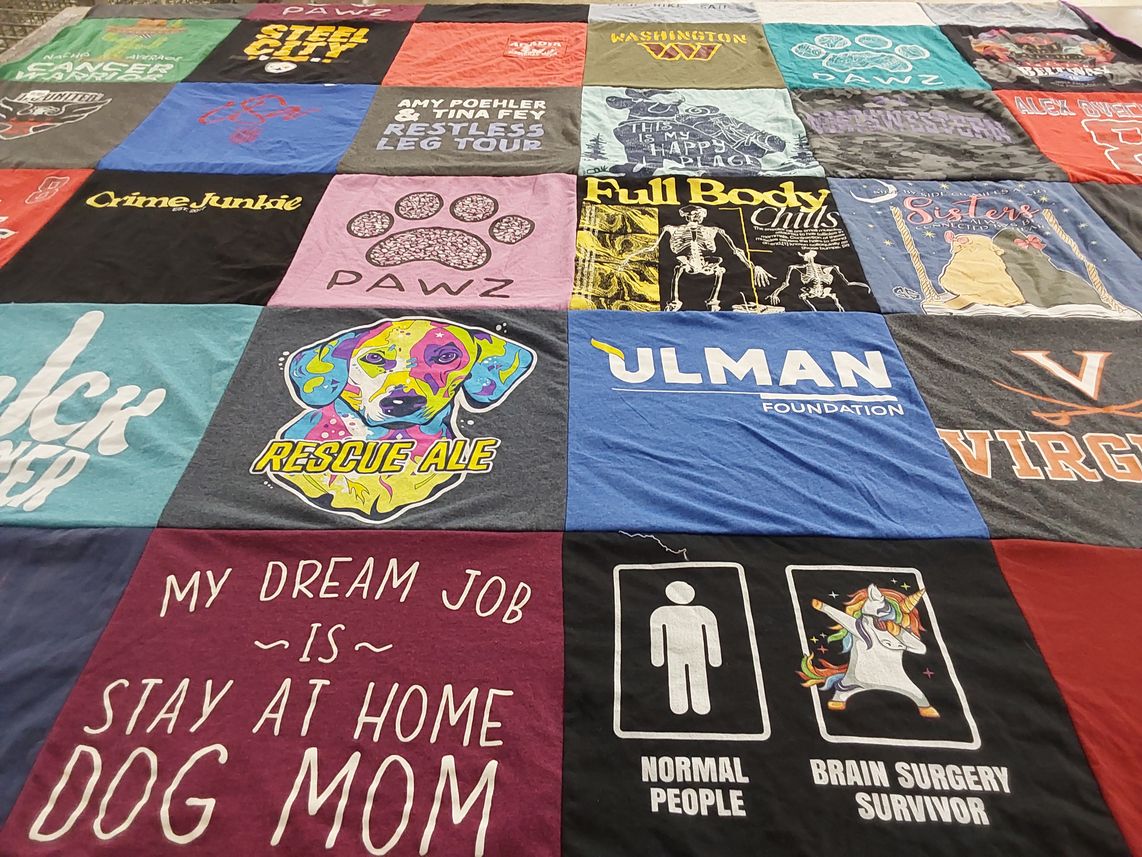 T-shirt quilt from university of virginia by Juliana from VA